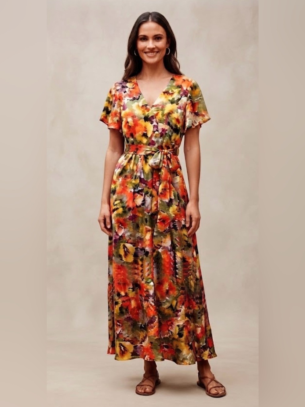 Nicole Miller Floral Maxi Dress NWOT